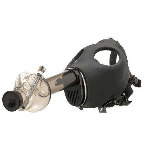 genstand Vise dig Exert Bong Gas mask - Black | Avalonmagicplants