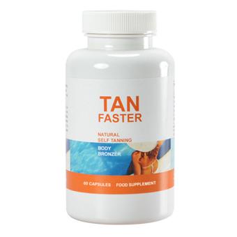 TanFaster beta-carotene supplement by Morningstar Pharma, pack of 60 soft capsules