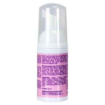 Velvet Shave intimate shaving foam by Morningstar Pharma, 50 ml pump bottle